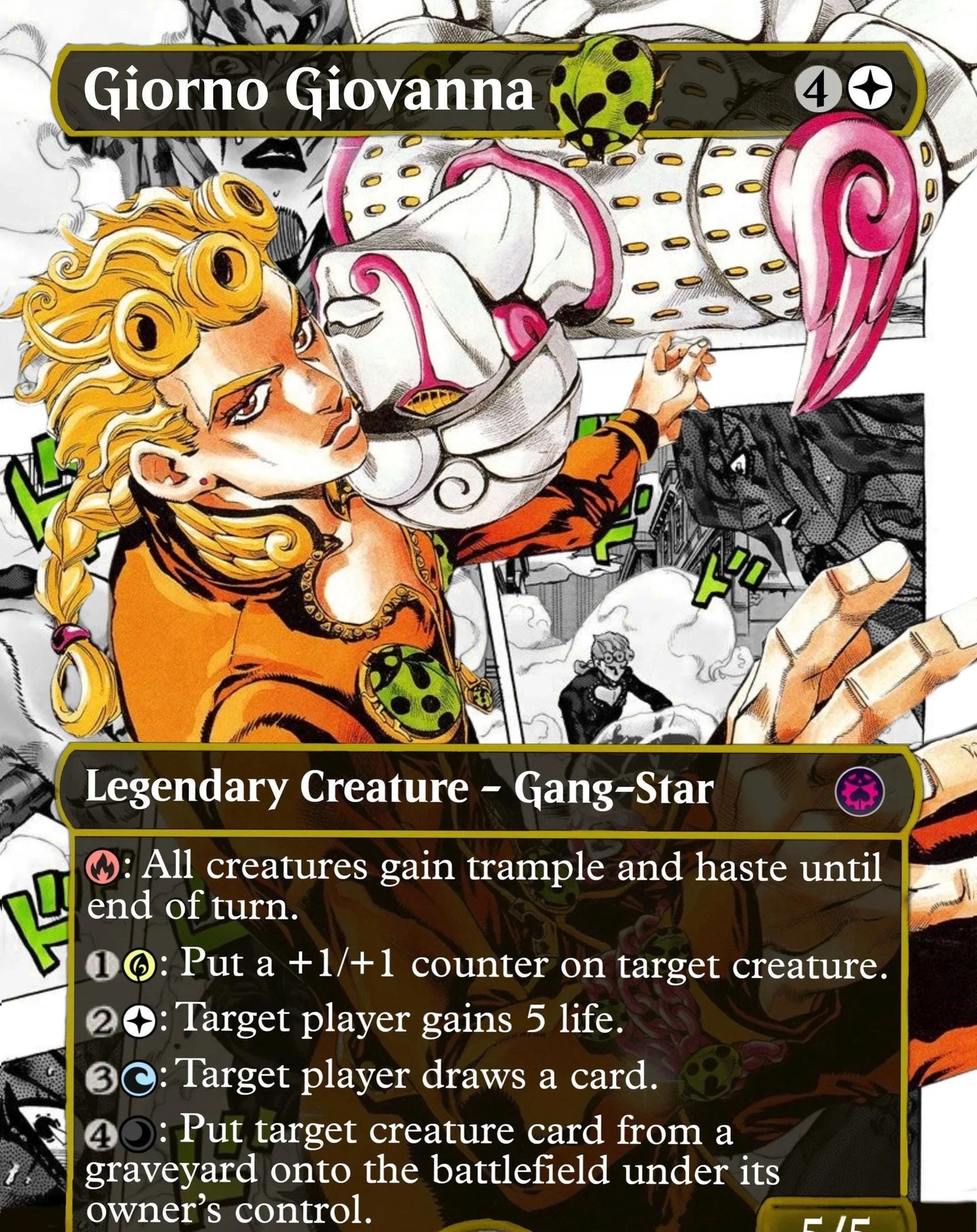 Giorno Giovanna Commander Proxy Single: Kenrith, the Returned King - HPProxies