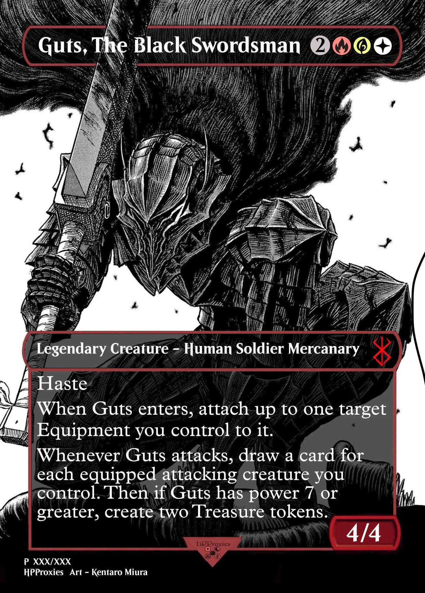 Guts, The Black Swordsman Commander Proxy Single: Cloud EX-Soldier - HPProxies