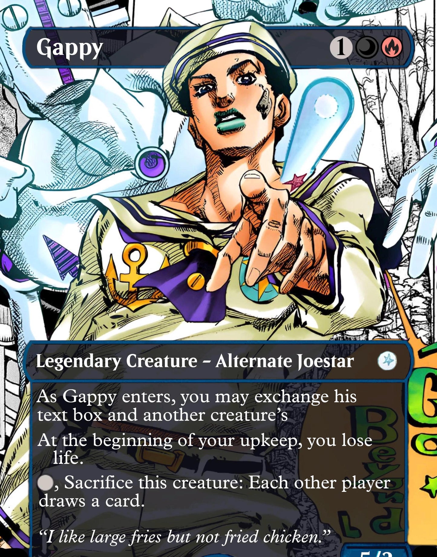 Josuke “Gappy” Higashikata Commander Proxy Single: Deadpool, Trading Card - HPProxies