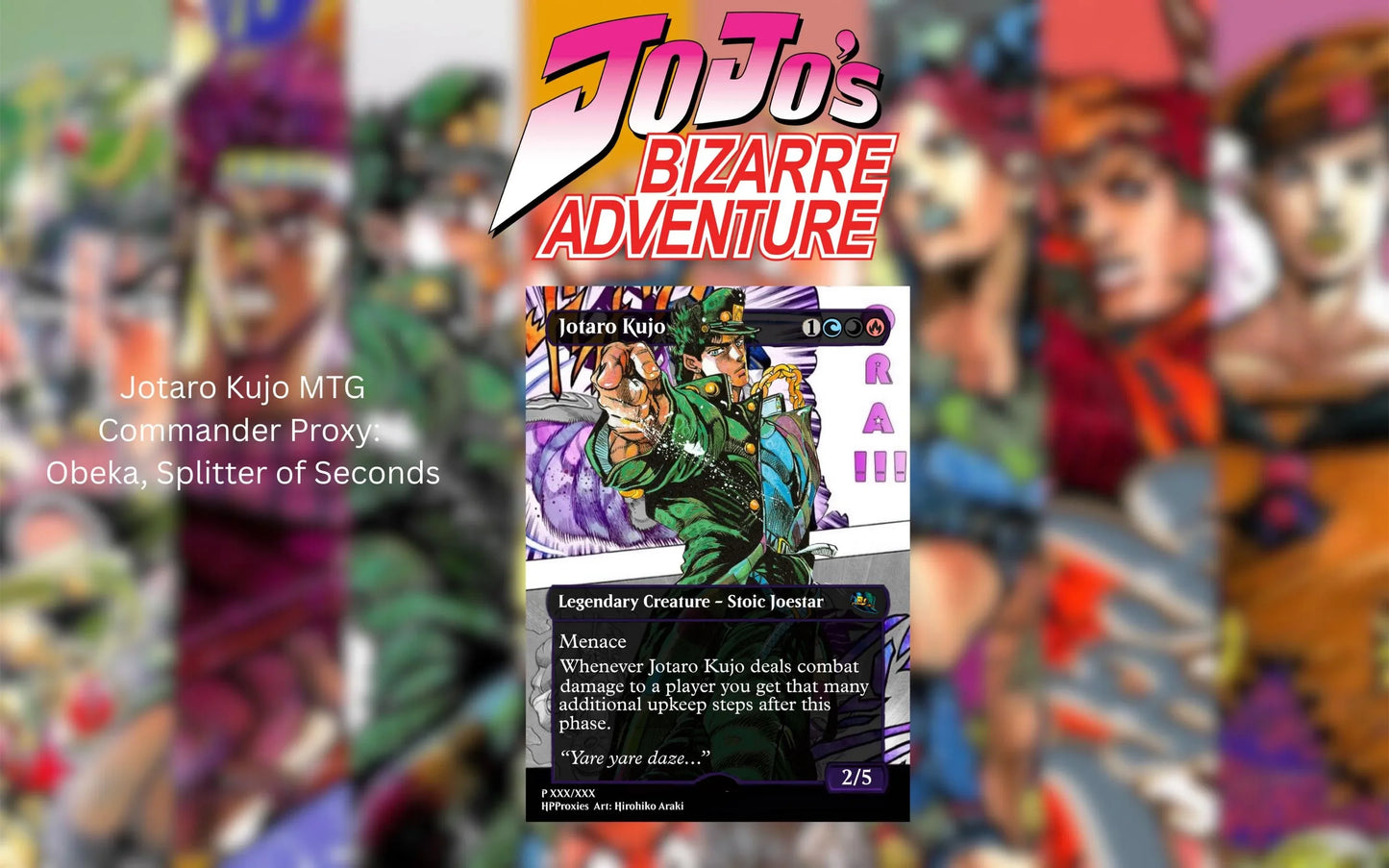Jotaro Kujo Commander Proxy Single: Obeka, Splitter of Seconds - HPProxies