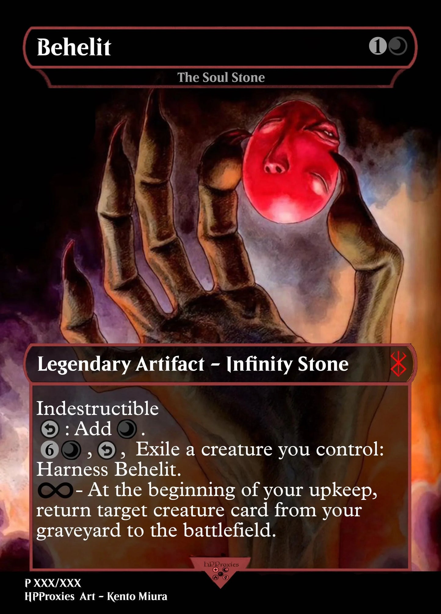 Behelit Commander Proxy Single: The Soul Stone - HPProxies