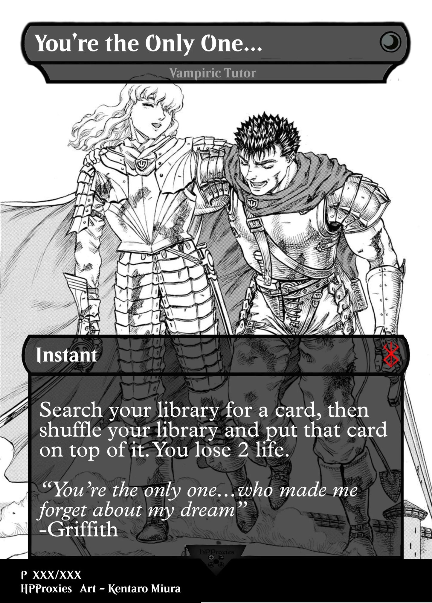 You’re the Only One… Commander Single: Vampiric Tutor Proxy - HPProxies