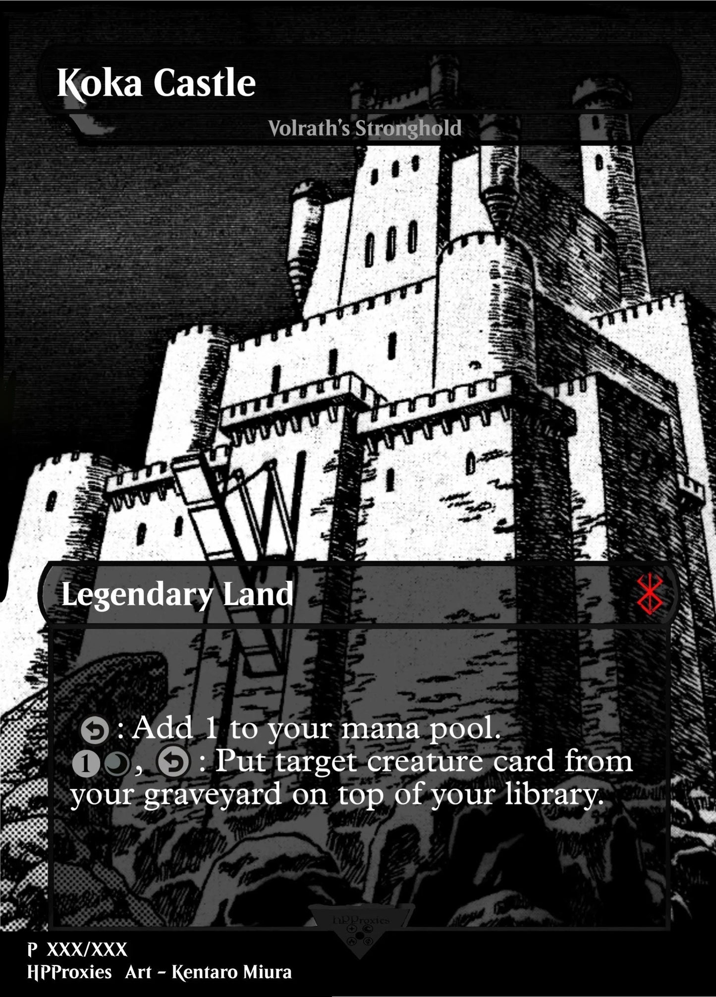 Koka Castle Commander Proxy Single: Volrath’s Stronghold Proxy - HPProxies