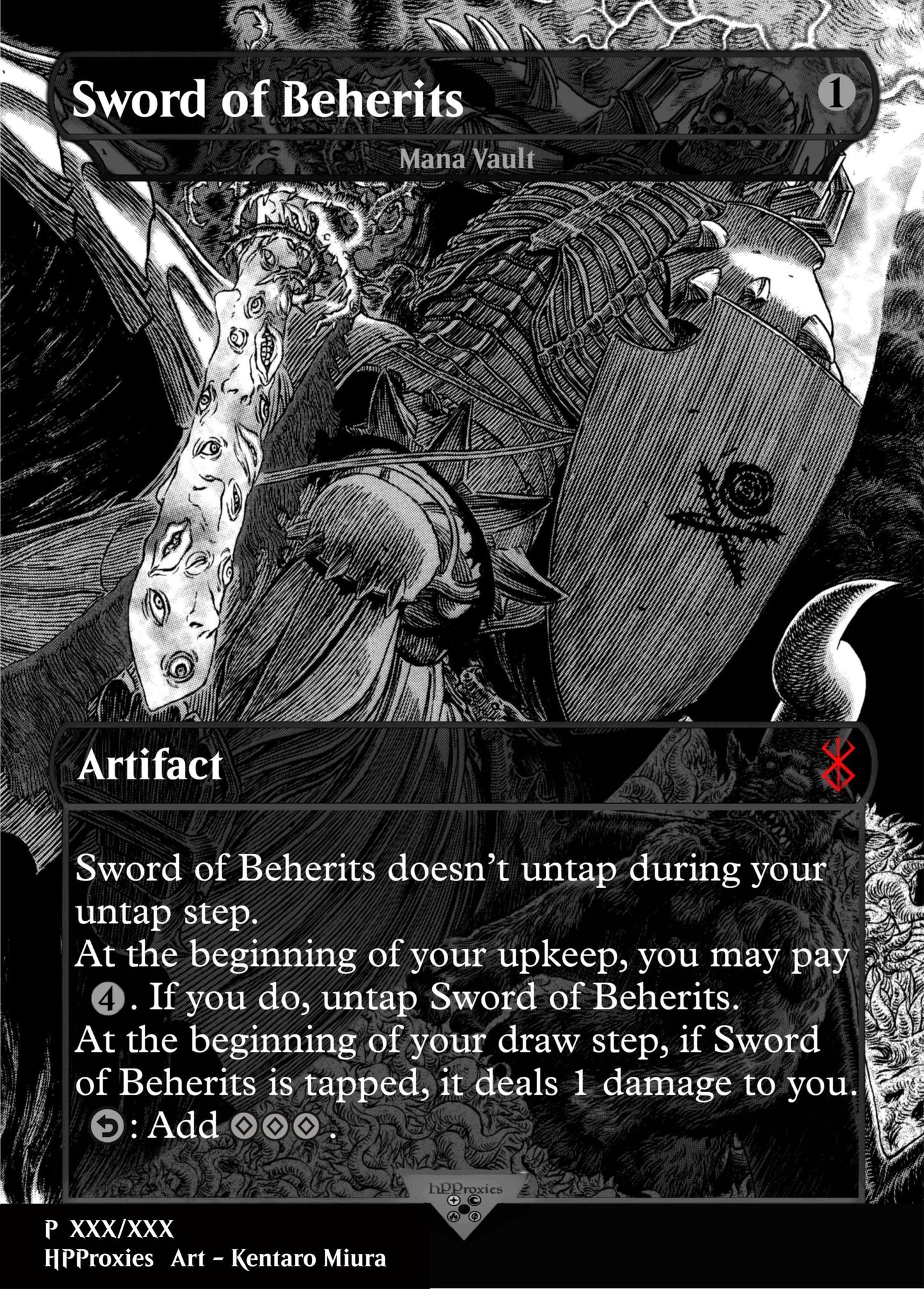 Sword of Beherits Commander Single: Mana Vault Proxy - HPProxies