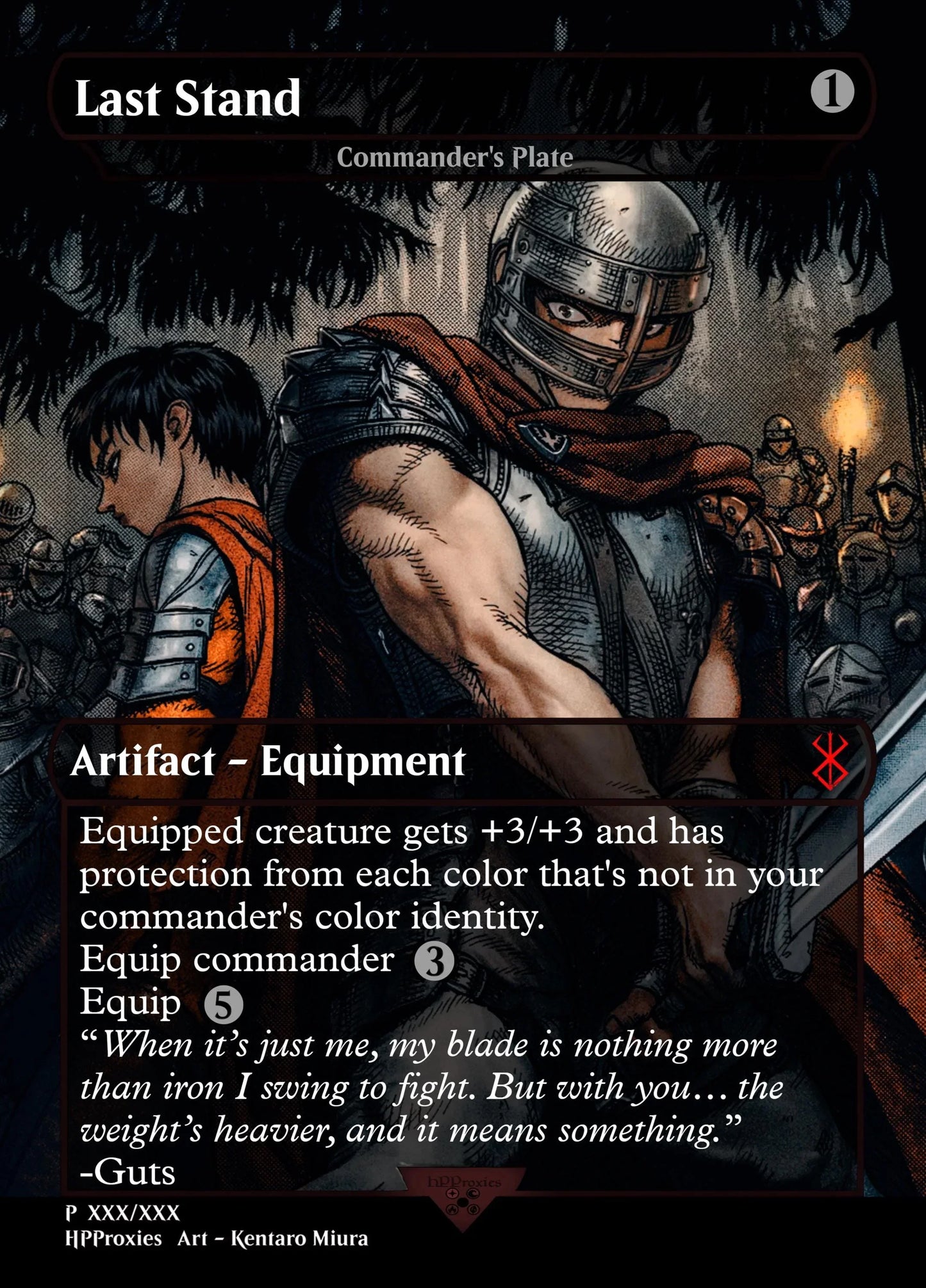 Last Stand Commander Single: Commander’s Plate Proxy - HPProxies