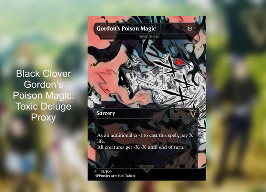 Gordon's Poison Magic: Toxic Deluge Black Clover Commander Proxy - HPProxies