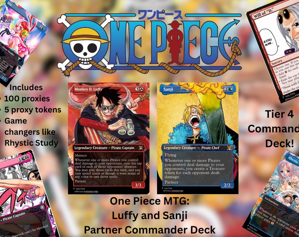 Luffy and Sanji Partner Commander Deck - HPProxies
