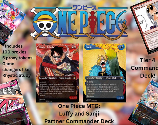 Luffy and Sanji Partner Commander Deck - HPProxies