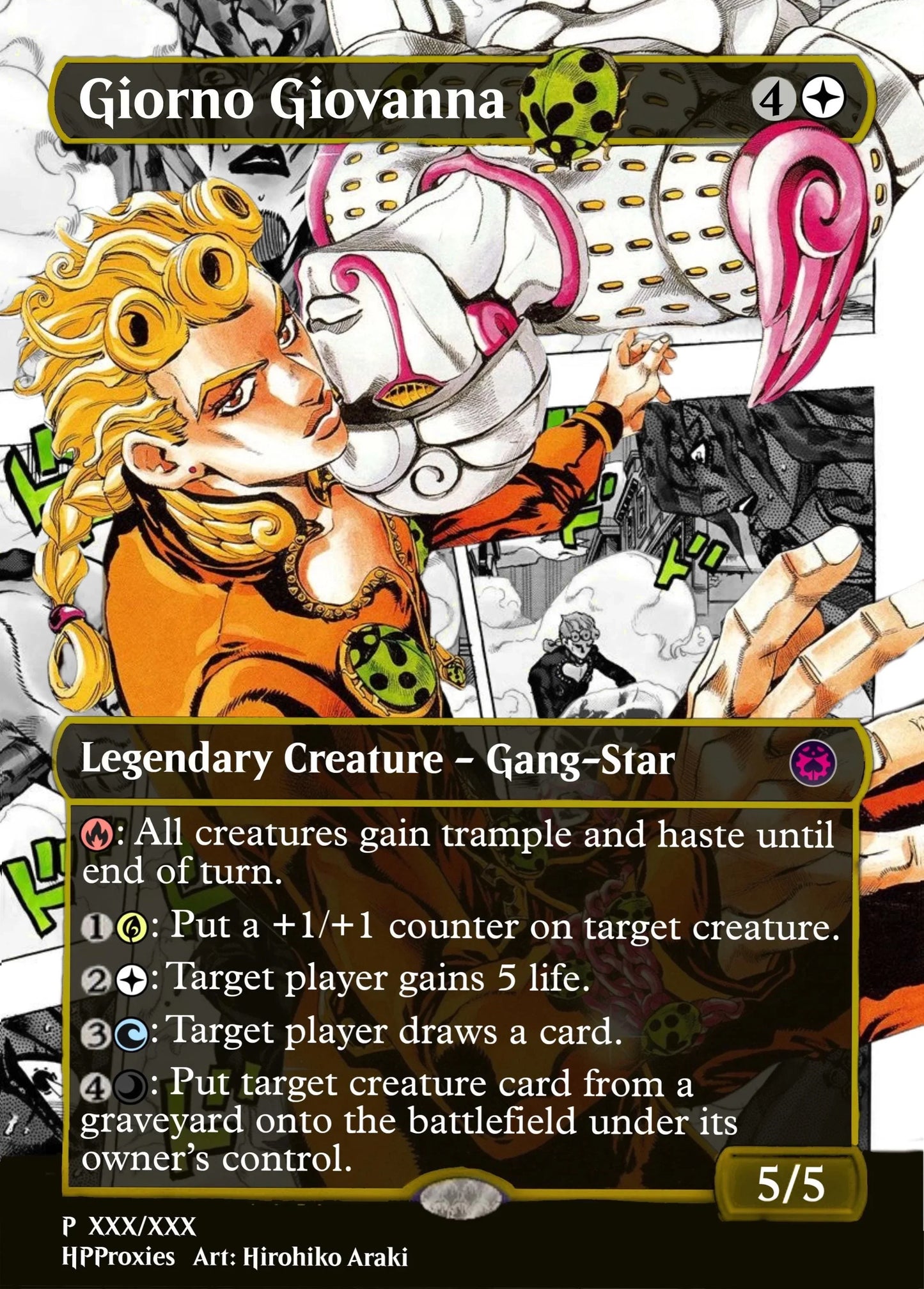 JoJos Bizzare Adventure Commander Proxy Bundle: 9 Joestar Legendary Creature Pack - HPProxies