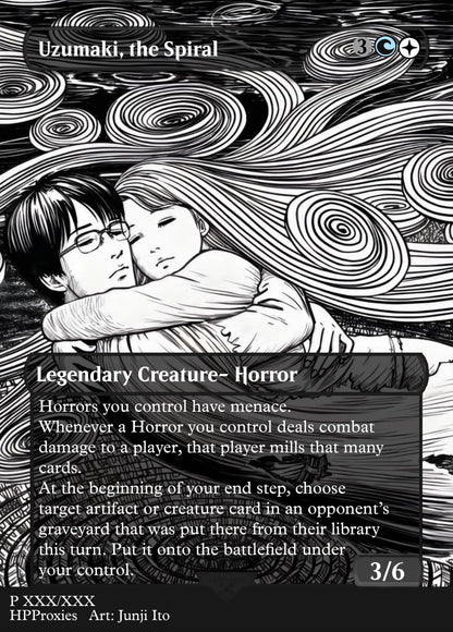 Junji Ito Commander Proxy Single: Uzumaki, The Spiral (Captain N’ghathrod Proxy) - HPProxies