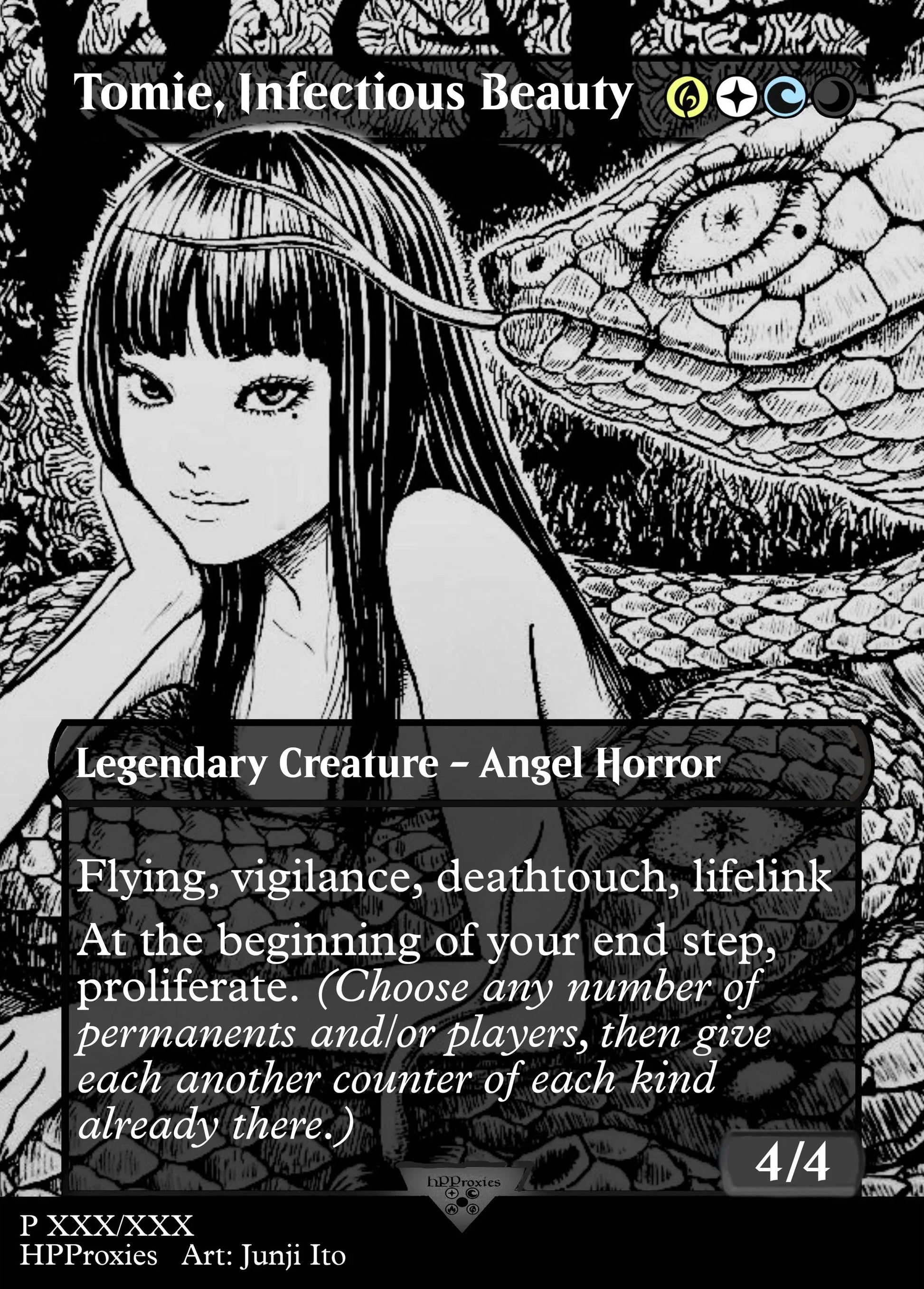 Junji Ito Commander Proxy Bundle: 5 Horror Legendary Creature Pack (Uzumaki, Short Stories, Tomie) - HPProxies