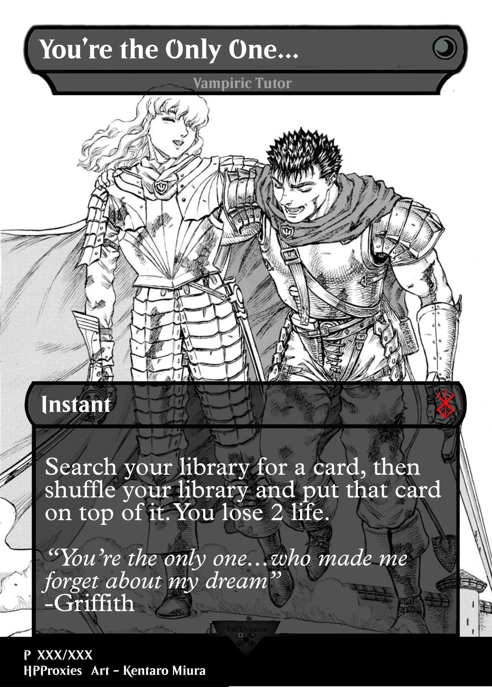 You’re the Only One… Commander Single: Vampiric Tutor Proxy - HPProxies