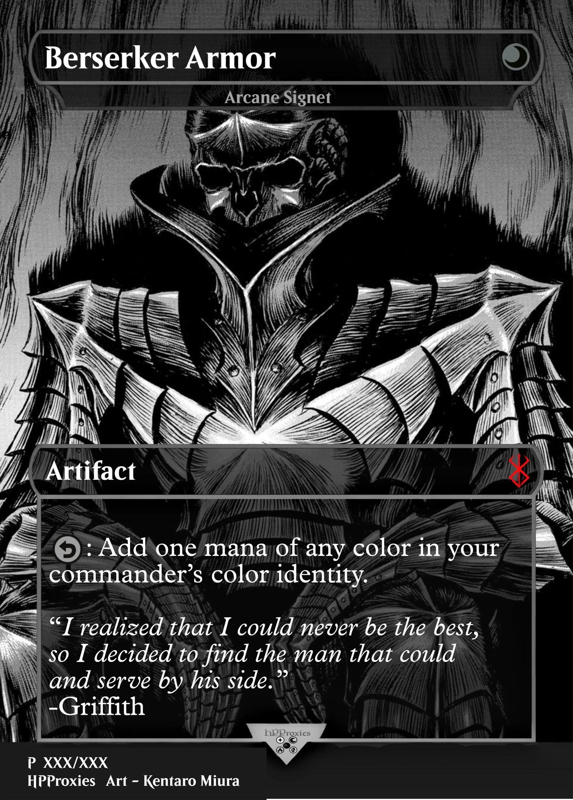 Berserker Armor Commander Single: Arcane Signet Proxy - HPProxies