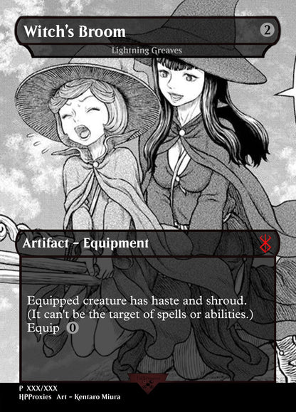 Witch’s Broom Commander Single: Lightning Greaves Proxy - HPProxies